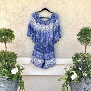Anthropologie Off the Shoulder Romper! Size L
